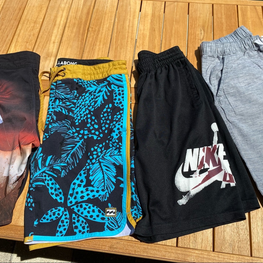 Assortment of shorts for boys/Billabong/Cat&Jack/Nike Brands